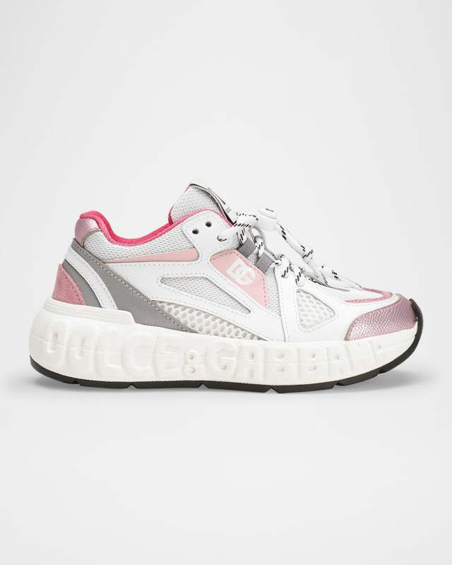 Kid's Reflective Mixed Media Sneakers, Kids